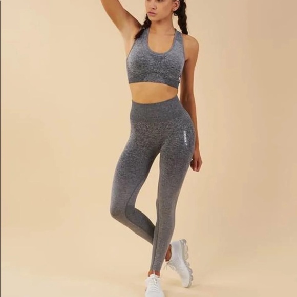 Gymshark gray ombre bra leggings Medium - Picture 2 of 10